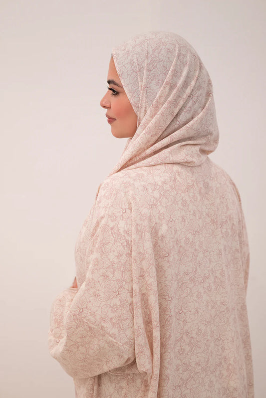 Floral Royal Crepe Fabric Isdal