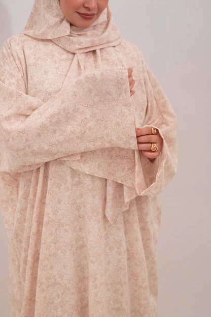Floral Royal Crepe Fabric Isdal
