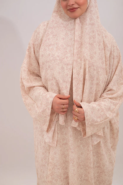 Floral Royal Crepe Fabric Isdal