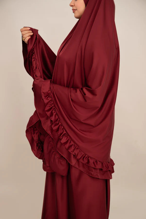 Burgundy stain Fabric Isdal